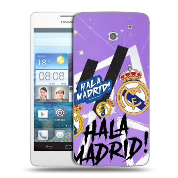 Пластиковый чехол на Huawei Ascend D2 с принтом Real Madrid Реал Мадрид Пластиковый чехол на Huawei Ascend D2 с принтом Real Madrid Реал Мадрид