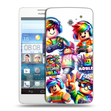 Пластиковый чехол на Huawei Ascend D2 с принтом Roblox Роблокс Пластиковый чехол на Huawei Ascend D2 с принтом Roblox Роблокс