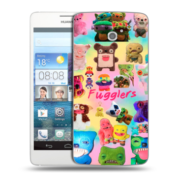 Пластиковый чехол на Huawei Ascend D2 с принтом Флагер Fuggler