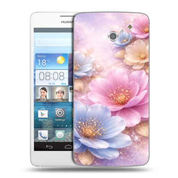 Пластиковый чехол на Huawei Ascend D2 с принтом женский Пластиковый чехол на Huawei Ascend D2 с принтом женский