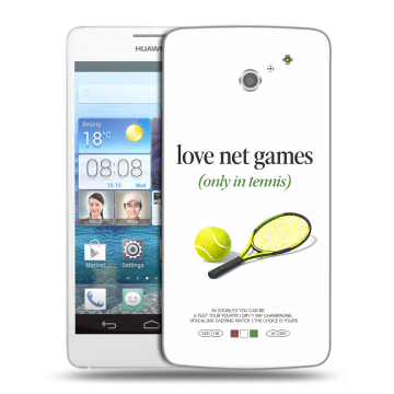 Пластиковый чехол на Huawei Ascend D2 с принтом для девочек