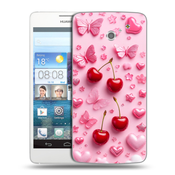 Пластиковый чехол на Huawei Ascend D2 с принтом для девочек Пластиковый чехол на Huawei Ascend D2 с принтом для девочек
