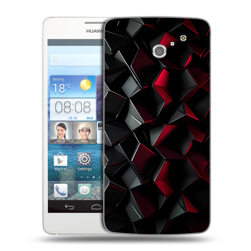 Пластиковый чехол на Huawei Ascend D2 с принтом Абстракция Пластиковый чехол на Huawei Ascend D2 с принтом Абстракция