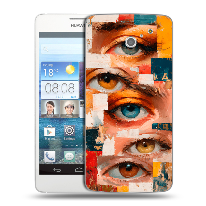 Пластиковый чехол на Huawei Ascend D2 с принтом Модный принт Пластиковый чехол на Huawei Ascend D2 с принтом Модный принт