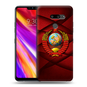 Пластиковый чехол на LG G8 ThinQ с принтом Герб СССР Пластиковый чехол на LG G8 ThinQ с принтом Герб СССР