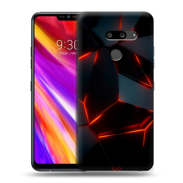 Пластиковый чехол на LG G8 ThinQ с принтом Яркие абстракции Пластиковый чехол на LG G8 ThinQ с принтом Яркие абстракции
