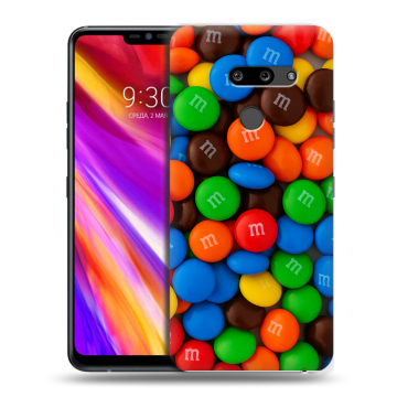 Пластиковый чехол на LG G8 ThinQ с принтом Конфеты Пластиковый чехол на LG G8 ThinQ с принтом Конфеты