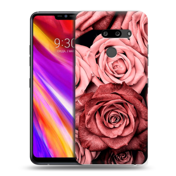 Пластиковый чехол на LG G8 ThinQ с принтом Цветы розы Пластиковый чехол на LG G8 ThinQ с принтом Цветы розы