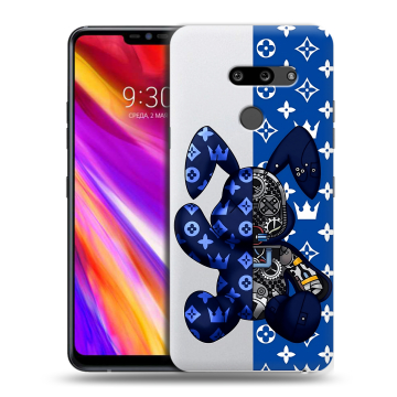 Пластиковый чехол на LG G8 ThinQ с принтом Луи робот Пластиковый чехол на LG G8 ThinQ с принтом Луи робот