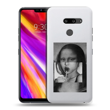 Пластиковый чехол на LG G8 ThinQ с принтом Мона Лиза Пластиковый чехол на LG G8 ThinQ с принтом Мона Лиза
