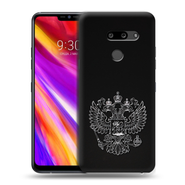 Пластиковый чехол на LG G8 ThinQ с принтом Герб России Пластиковый чехол на LG G8 ThinQ с принтом Герб России