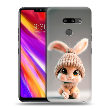 Пластиковый чехол на LG G8 ThinQ с принтом Кролик Пластиковый чехол на LG G8 ThinQ с принтом Кролик