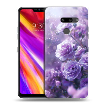 Пластиковый чехол на LG G8 ThinQ с принтом Розы цветы Пластиковый чехол на LG G8 ThinQ с принтом Розы цветы