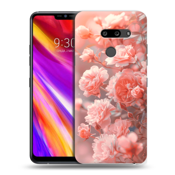 Пластиковый чехол на LG G8 ThinQ с принтом Розы цветы Пластиковый чехол на LG G8 ThinQ с принтом Розы цветы