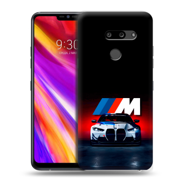 Пластиковый чехол на LG G8 ThinQ с принтом БМВ BMW Пластиковый чехол на LG G8 ThinQ с принтом БМВ BMW
