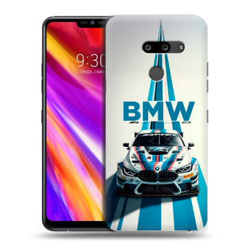 Пластиковый чехол на LG G8 ThinQ с принтом БМВ BMW Пластиковый чехол на LG G8 ThinQ с принтом БМВ BMW