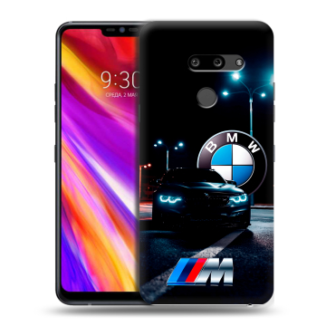 Пластиковый чехол на LG G8 ThinQ с принтом БМВ BMW Пластиковый чехол на LG G8 ThinQ с принтом БМВ BMW