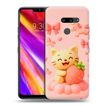 Пластиковый чехол на LG G8 ThinQ с принтом для девочек Пластиковый чехол на LG G8 ThinQ с принтом для девочек