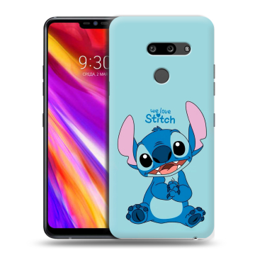 Пластиковый чехол на LG G8 ThinQ с принтом Лило и Стич Пластиковый чехол на LG G8 ThinQ с принтом Лило и Стич