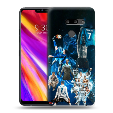 Пластиковый чехол на LG G8 ThinQ с принтом Реал Роналдо Пластиковый чехол на LG G8 ThinQ с принтом Реал Роналдо