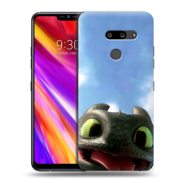 Пластиковый чехол на LG G8 ThinQ с принтом Как приручить дракона Пластиковый чехол на LG G8 ThinQ с принтом Как приручить дракона