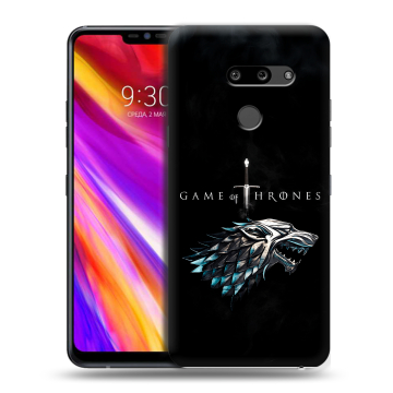 Пластиковый чехол на LG G8 ThinQ с принтом Игра Престолов Game Thrones