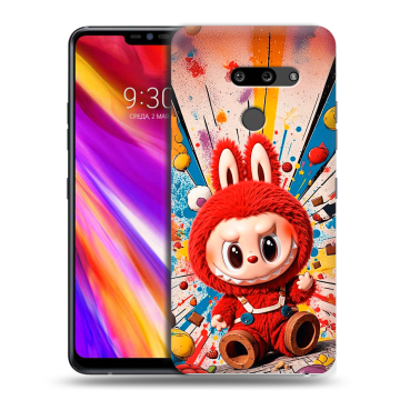Пластиковый чехол на LG G8 ThinQ с принтом Labubu Лабубу Пластиковый чехол на LG G8 ThinQ с принтом Labubu Лабубу