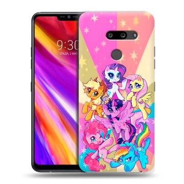Пластиковый чехол на LG G8 ThinQ с принтом My little pony Дружба чудо Пластиковый чехол на LG G8 ThinQ с принтом My little pony Дружба чудо