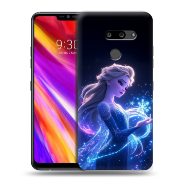 Пластиковый чехол на LG G8 ThinQ с принтом Холодное сердце Frozen Пластиковый чехол на LG G8 ThinQ с принтом Холодное сердце Frozen