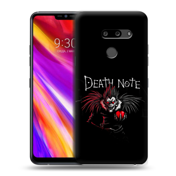 Пластиковый чехол на LG G8 ThinQ с принтом Death note Тетрадь смерти Пластиковый чехол на LG G8 ThinQ с принтом Death note Тетрадь смерти