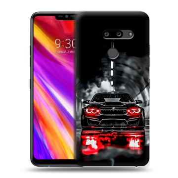 Пластиковый чехол на LG G8 ThinQ с принтом BMW БМВ Пластиковый чехол на LG G8 ThinQ с принтом BMW БМВ