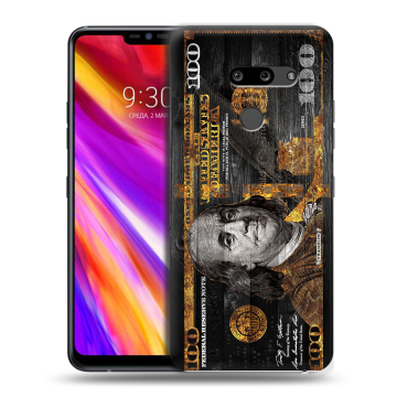 Пластиковый чехол на LG G8 ThinQ с принтом Доллар деньги Пластиковый чехол на LG G8 ThinQ с принтом Доллар деньги