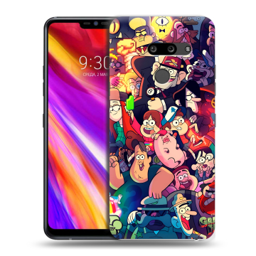 Пластиковый чехол на LG G8 ThinQ с принтом Gravity Falls Гравити Фолз Пластиковый чехол на LG G8 ThinQ с принтом Gravity Falls Гравити Фолз