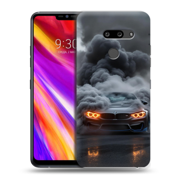 Пластиковый чехол на LG G8 ThinQ с принтом BMW БМВ Пластиковый чехол на LG G8 ThinQ с принтом BMW БМВ