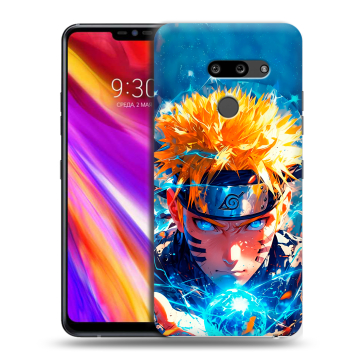 Пластиковый чехол на LG G8 ThinQ с принтом Аниме Наруто Naruto