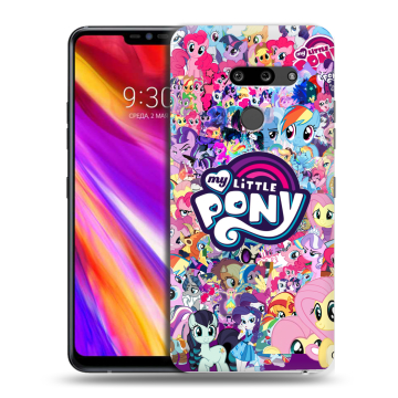 Пластиковый чехол на LG G8 ThinQ с принтом My little pony Дружба чудо Пластиковый чехол на LG G8 ThinQ с принтом My little pony Дружба чудо