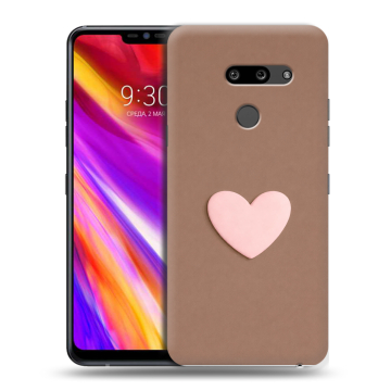 Пластиковый чехол на LG G8 ThinQ с принтом женский