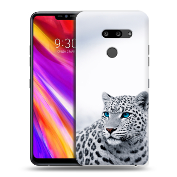 Пластиковый чехол на LG G8 ThinQ с принтом женский