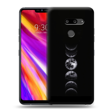 Пластиковый чехол на LG G8 ThinQ с принтом женский