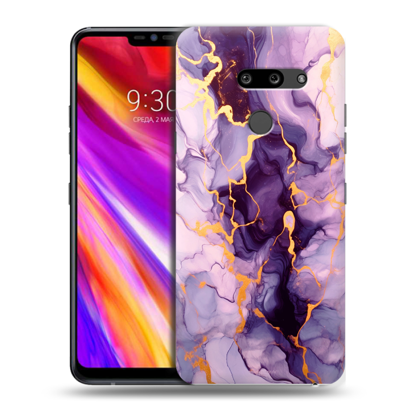 Пластиковый чехол на LG G8 ThinQ с принтом Мрамор Пластиковый чехол на LG G8 ThinQ с принтом Мрамор