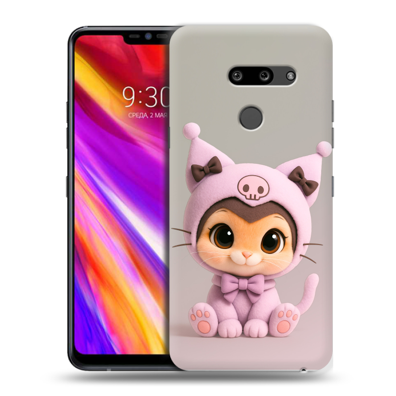 Пластиковый чехол на LG G8 ThinQ с принтом Куроми Kuromi Пластиковый чехол на LG G8 ThinQ с принтом Куроми Kuromi