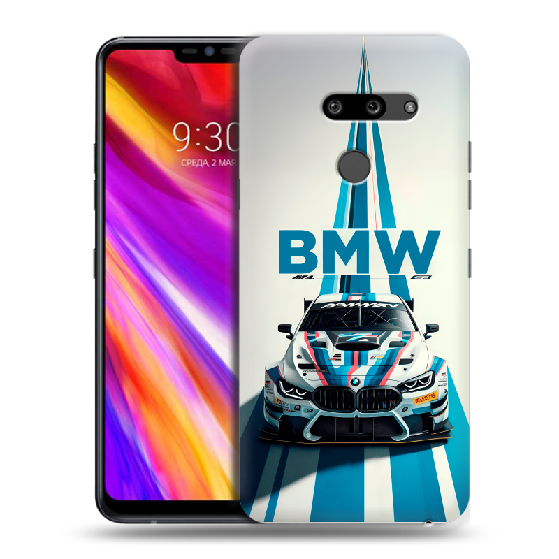 Пластиковый чехол на LG G8 ThinQ с принтом БМВ BMW Пластиковый чехол на LG G8 ThinQ с принтом БМВ BMW