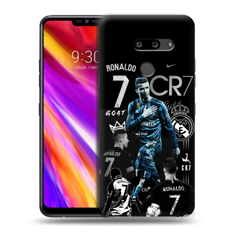 Пластиковый чехол на LG G8 ThinQ с принтом Реал Роналдо Пластиковый чехол на LG G8 ThinQ с принтом Реал Роналдо