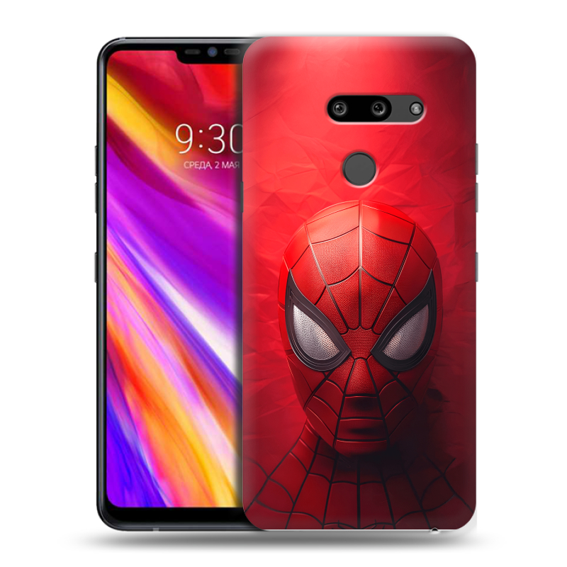 Пластиковый чехол на LG G8 ThinQ с принтом Spiderman Человек паук Пластиковый чехол на LG G8 ThinQ с принтом Spiderman Человек паук