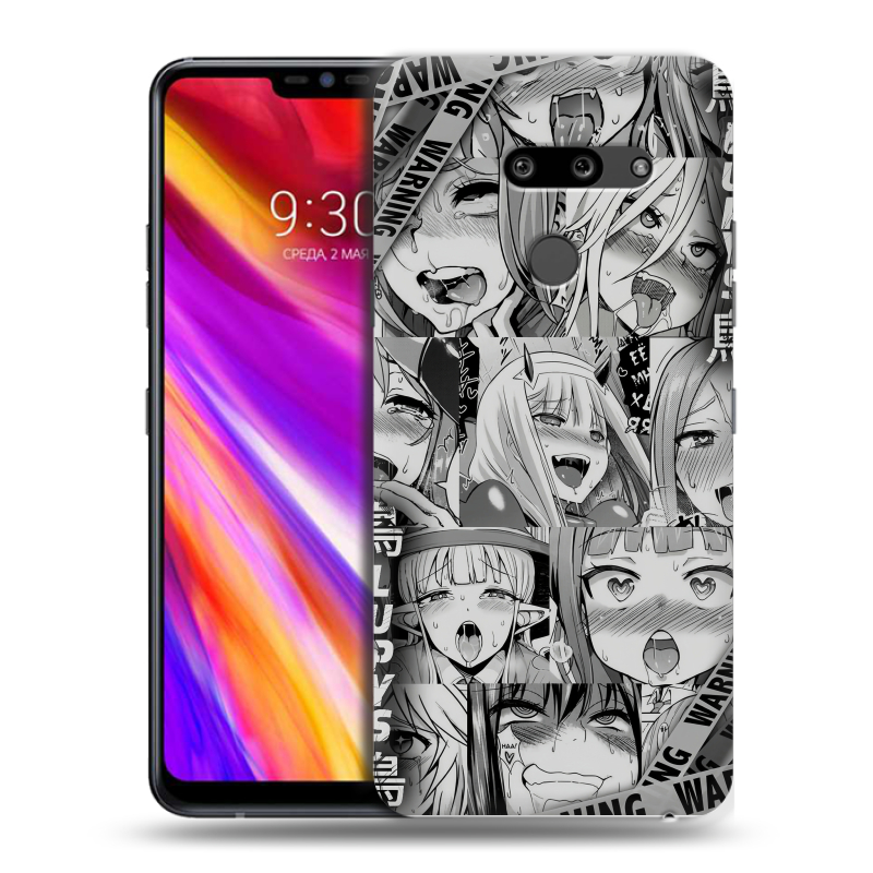 Пластиковый чехол на LG G8 ThinQ с принтом Ahegao Ахегао Аниме Пластиковый чехол на LG G8 ThinQ с принтом Ahegao Ахегао Аниме