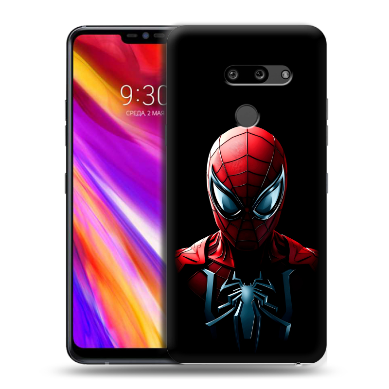 Пластиковый чехол на LG G8 ThinQ с принтом Spiderman Человек паук Пластиковый чехол на LG G8 ThinQ с принтом Spiderman Человек паук
