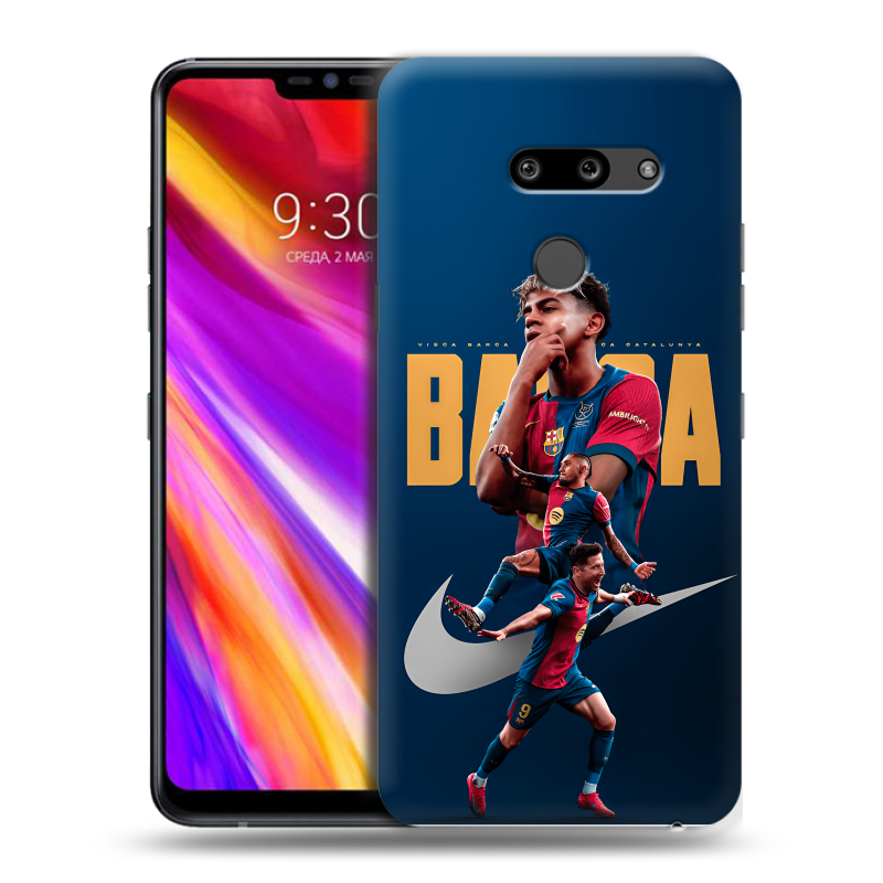 Пластиковый чехол на LG G8 ThinQ с принтом Барселона Barca Yamal Пластиковый чехол на LG G8 ThinQ с принтом Барселона Barca Yamal
