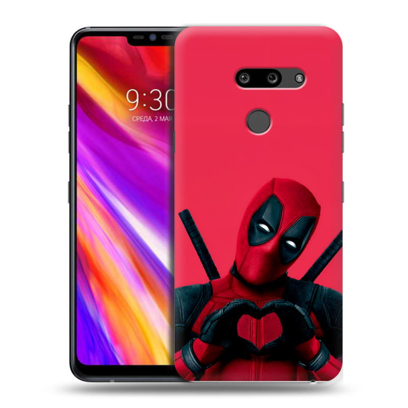 Пластиковый чехол на LG G8 ThinQ с принтом Дедпул Deadpool Пластиковый чехол на LG G8 ThinQ с принтом Дедпул Deadpool