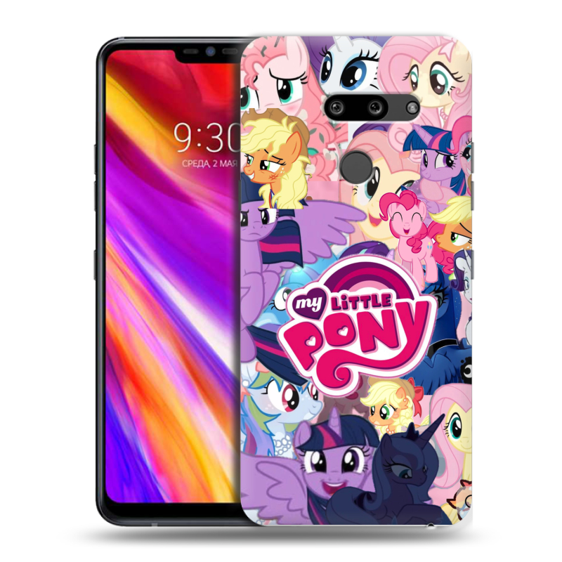Пластиковый чехол на LG G8 ThinQ с принтом My little pony Дружба чудо Пластиковый чехол на LG G8 ThinQ с принтом My little pony Дружба чудо