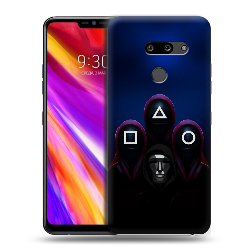 Пластиковый чехол на LG G8 ThinQ с принтом Игра Кальмара Пластиковый чехол на LG G8 ThinQ с принтом Игра Кальмара